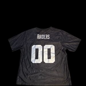 Black Raiders T-Shirt with White Print